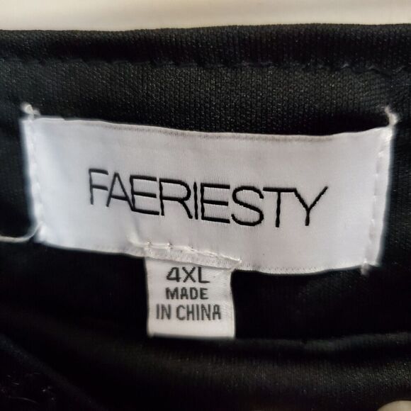 Faeriesty Velvet/velour Wide Leg Dress Party Pants 4XL Sequined Black Holiday - Picture 6 of 7